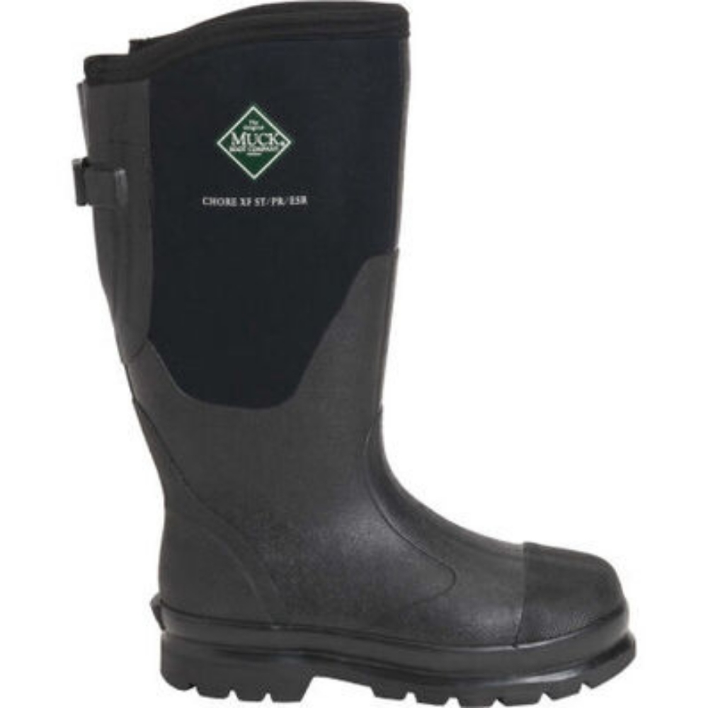 Muck Tall Boot Muck's Chore Steel Toe Tall Wide Calf size 6  EUC